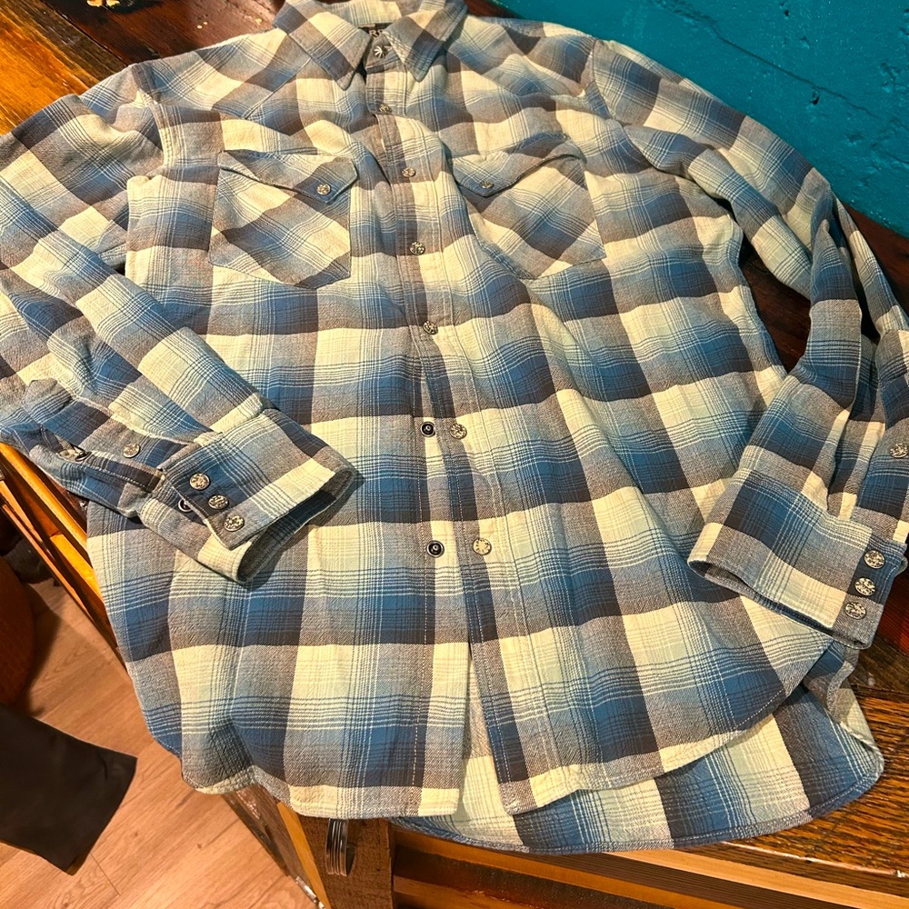 Double RL - Western Shirt in Blue